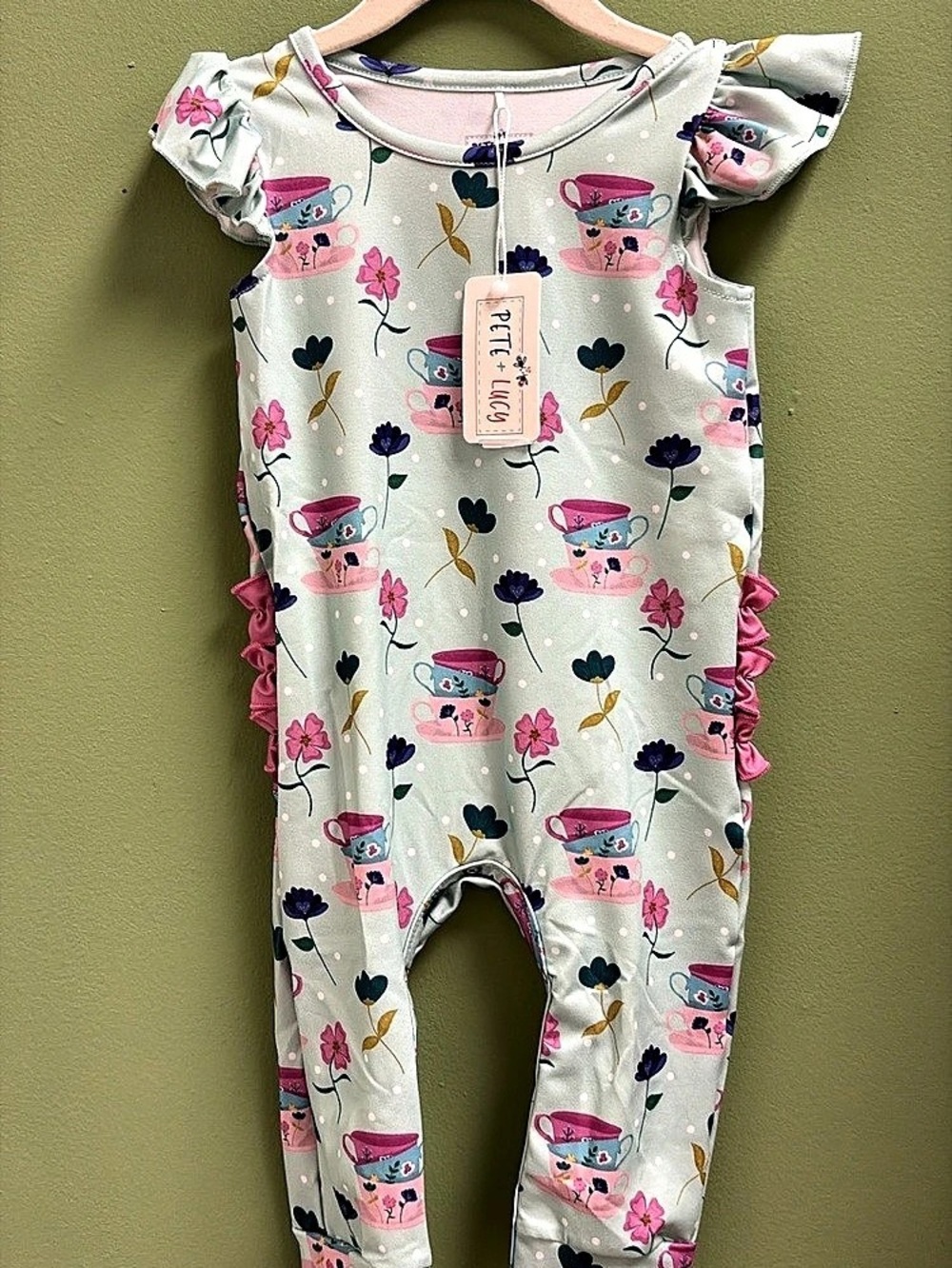 Pete + Lucy Floral Footie Romper